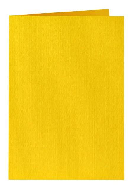 Correspondentiekaart Papicolor dubbel 105x148mm dottergeel pak à 6 stuks