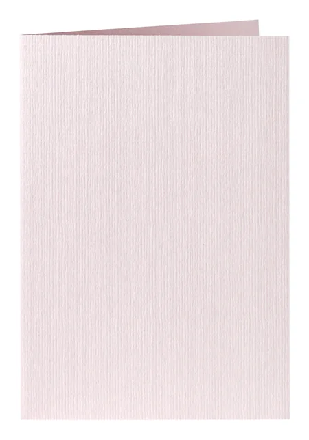 Correspondentiekaart Papicolor dubbel 105x148mm lichtroze pak à 6 stuks