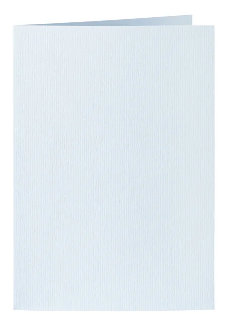 Correspondentiekaart Papicolor dubbel 105x148mm babyblauw pak à 6 stuks