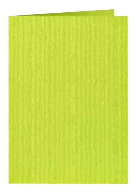 Correspondentiekaart Papicolor dubbel 105x148mm appelgroen pak à 6 stuks