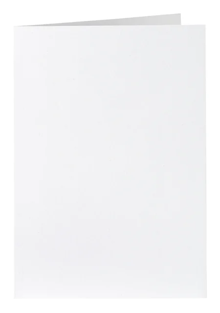 Correspondentiekaart Papicolor dubbel 105x148mm kraft wit pak à 6 stuks