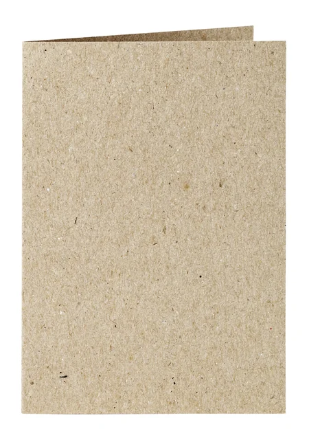 Correspondentiekaart Papicolor dubbel 105x148mm kraft grijs pak à 6 stuks
