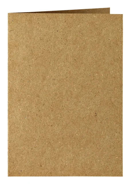 Correspondentiekaart Papicolor dubbel 105x148mm bruin pak à 6 stuks