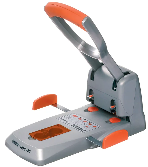 Perforator Rapid Supreme Heavy Duty HDC150/2 2-gaats 150 vel zilver/oranje