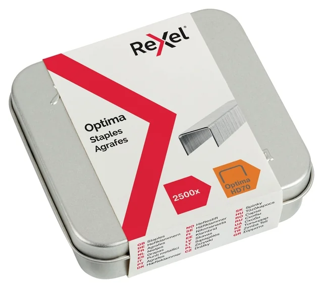 Nieten Rexel Optima nr70HD gegalvaniseerd 2500 stuks
