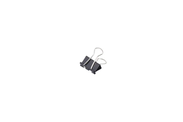 Papierklem MAUL 213 foldback 13mm zwart 12 stuks