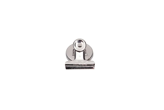 Papierklem MAUL Bulldog met magneet 30mm zilver 2 stuks