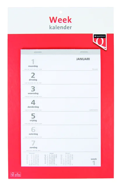 Weekkalender 2027 Quantore