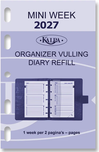 Agendavulling 2027 Kalpa Mini 7dagen/2pagina's