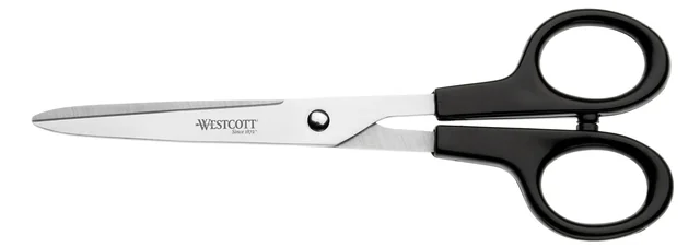 Kantoorschaar Westcott 171mm met kunststof grip rvs