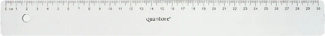 Liniaal Quantore 30cm kunststof transparant