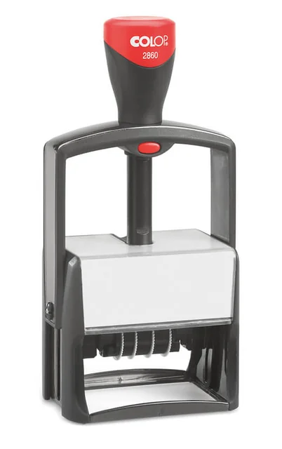 Woord-datumstempel Colop Heavy Duty 2860 Classic Line personaliseerbaar