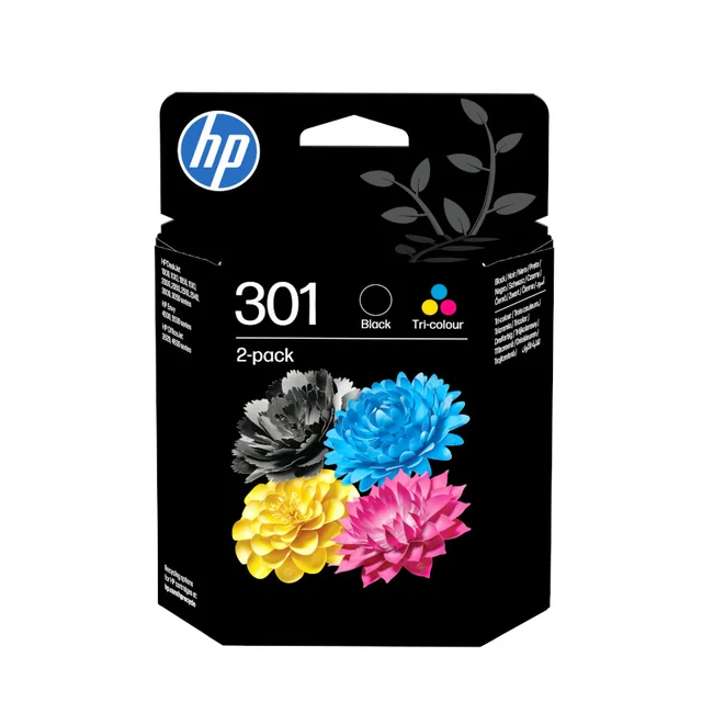 Inktcartridge HP N9J72AE 301 zwart + kleur