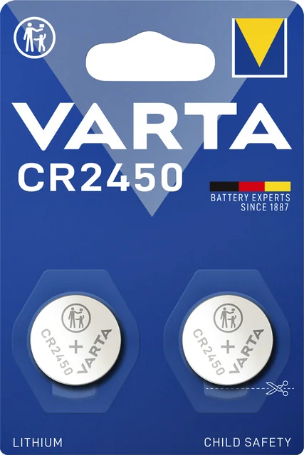 Batterij VARTA knoopcel 2x CR2450 lithium