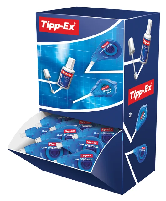 Correctietape Tipp-Ex easy zijwaarts 4.2mmx12m doos à 15+5 gratis