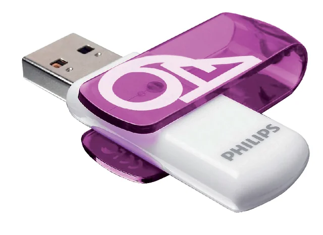 USB stick 2.0 Philips Vivid USB-A 64GB paars
