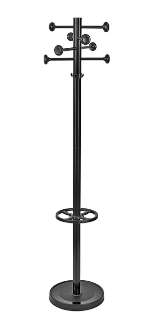 Kapstok MAUL Grando staand 175cm 16 haken zwart RAL9004