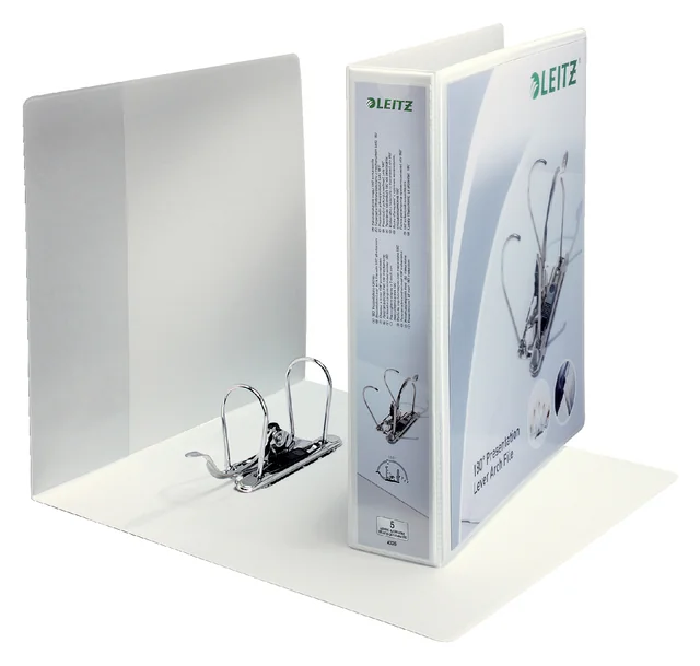 Ordner Leitz 4225 panorama 180° 80mm PP A4 maxi 3tas wit