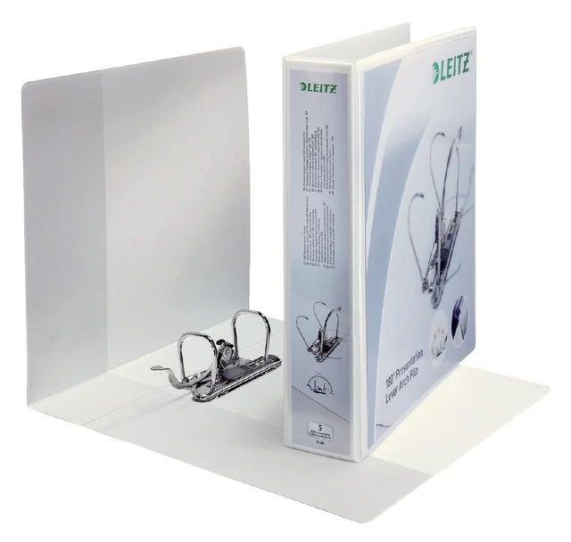 Ordner Leitz 4226 panorama 180° 69mm PP A4 maxi 3tas wit