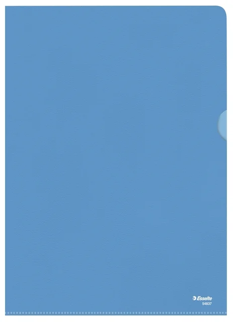 Insteekmap L-model Esselte standaard A4 0.11mm PP blauw 100 stuks