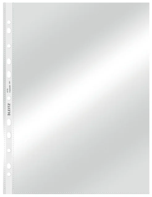 Showtas Leitz Premium standaard copy safe 0.08mm PP A4 transparant 100 stuks