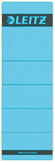 Rugetiket Leitz breed/kort 62x192mm zelfklevend blauw 10 stuks