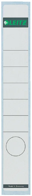 Rugetiket Leitz smal/lang 39x285mm zelfklevend wit 10 stuks