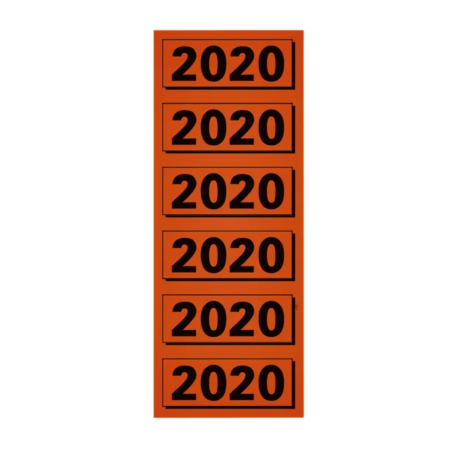 Rugetiket Elba 2020 57x25mm rood 120 stuks