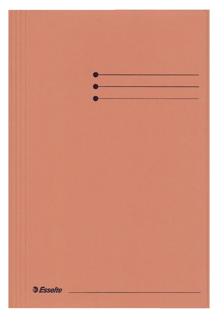 Dossiermap Esselte folio 3 kleppen manilla 275gr oranje