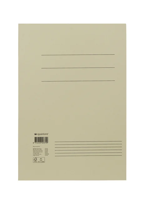 Dossiermap Quantore folio 320gr grijs
