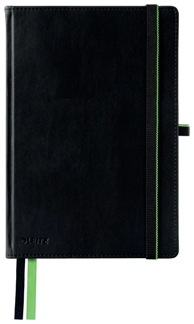 Notitieboek Leitz Complete A5 lijn 160 pagina's 100gr zwart