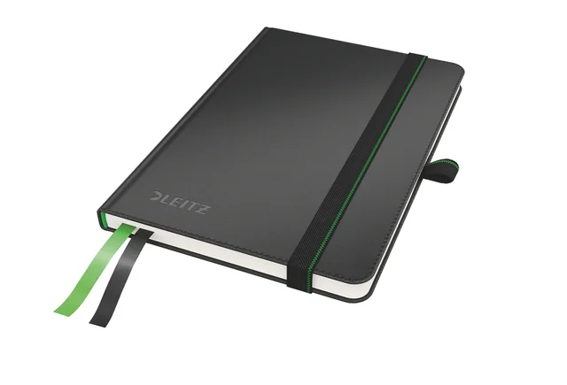 Notitieboek Leitz Complete A6 lijn 160 pagina's 100gr zwart