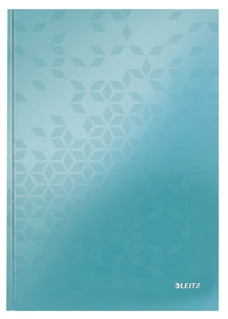Notitieboek Leitz WOW A4 160 pagina's 90gr lijn ijsblauw