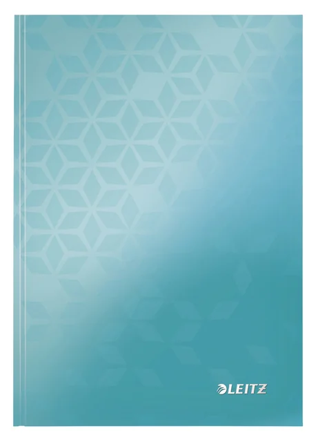 Notitieboek Leitz WOW A5 160blz 90gr lijn ijsblauw
