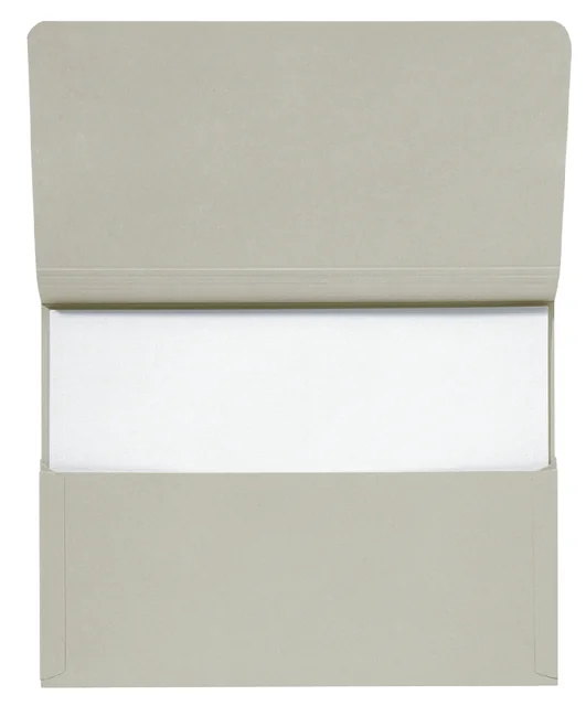 Pocketmap Secolor folio 100% gerecycled karton 250gr grijs