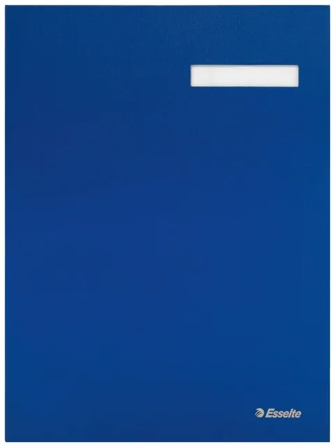 Vloeiboek Esselte karton 20 tabbladen blauw