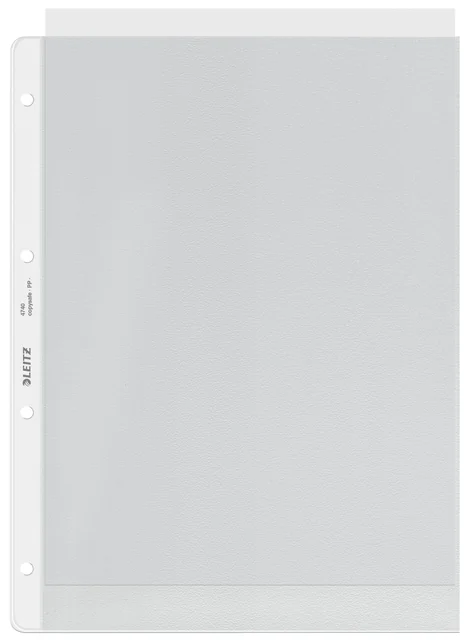 Showtas Leitz Premium copy safe 0.12mm 4-gaats PP A4 transparant 100 stuks