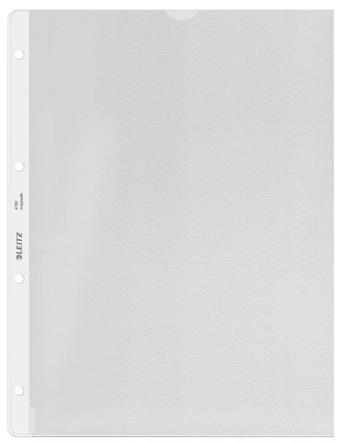 Showtas Leitz Premium met uitsnede copy safe 0.13mm PP A4 transparant 100 stuks