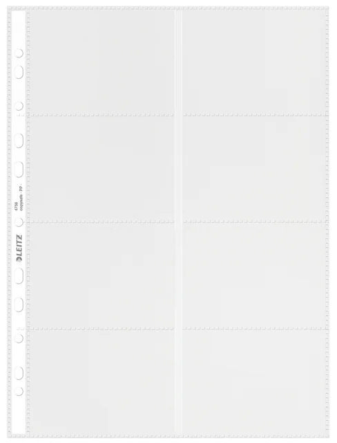 Showtas Leitz Premium voor visitekaartjes copy safe PP A4 glashelder 10 stuks
