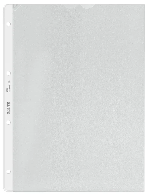 Showtas Leitz Premium copy safe 0.13mm 4-gaats PP A4 transparant 100 stuks