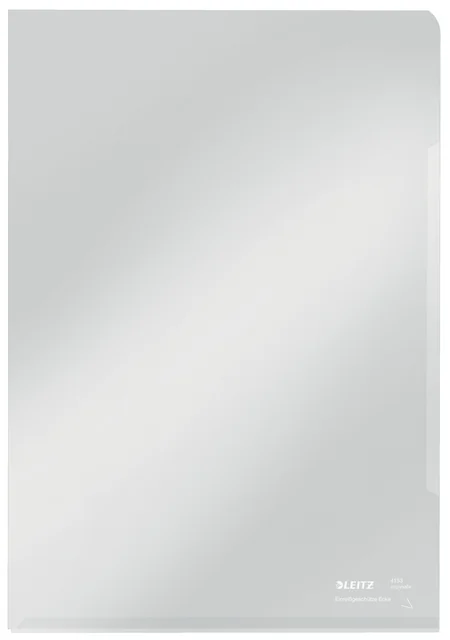 Insteekmap L-model Leitz Premium copy safe 0.15mm PVC A4 transparant 100 stuks