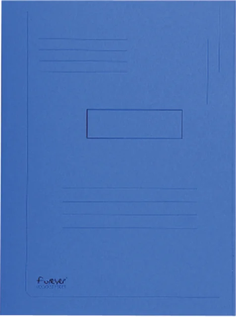 Dossiermap Exacompta Forever A4 2 kleppen 290gr blauw