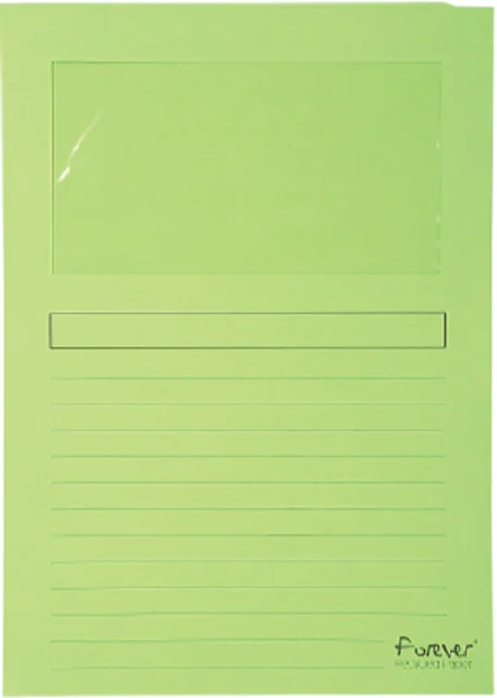 Venstermap Exacompta Forever L-model 120gr lichtgroen 100 stuks