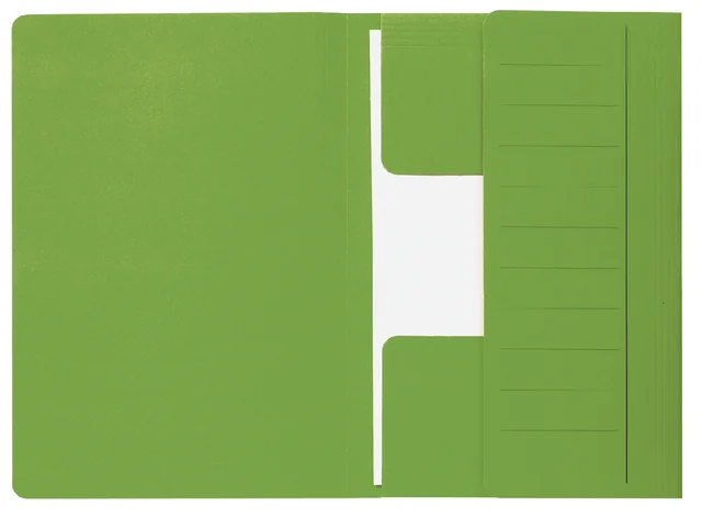 Dossiermap Djois Secolor Mammoet folio 3 kleppen 250gr recylced groen