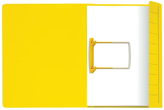Clipmap Secolor A4 100% gerecycled karton 250gr geel verpakt per 50 stuks