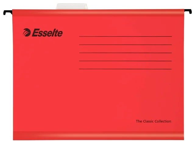 Hangmap Esselte Classic A4 V-bodem 345x240mm rood