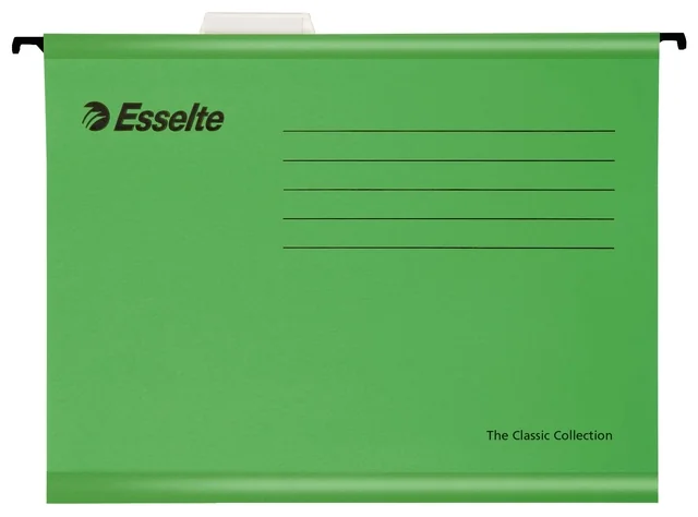Hangmap Esselte Classic folio V-bodem 382x240mm groen