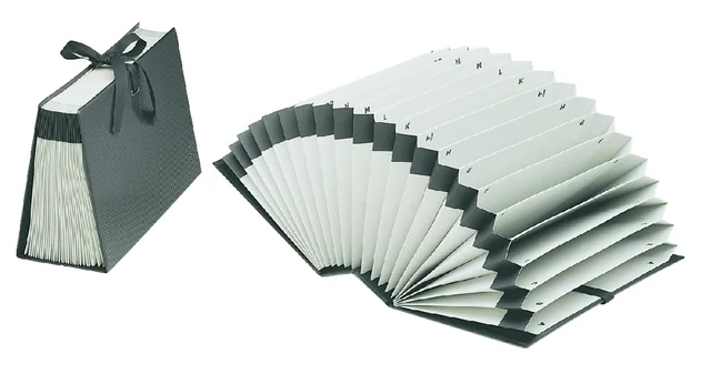 Sorteerordner Djois Diplo-Line folio A/Z 21 vakken zwart