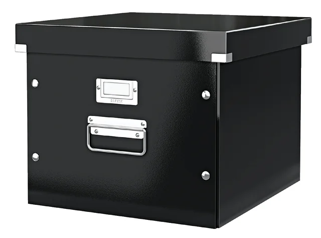 Hangmappenbox Leitz click & store WOW gerecycled karton 357x285x367mm zwart