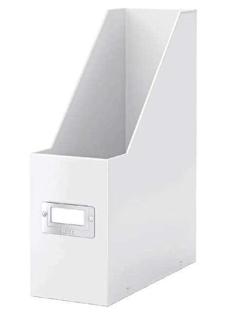 Tijdschriftencassette Leitz WOW click & store gerecycled karton wit